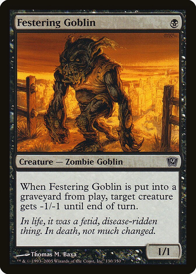 Festering Goblin 130 (9th Edition)  - Foil | Good Games Adelaide SA
