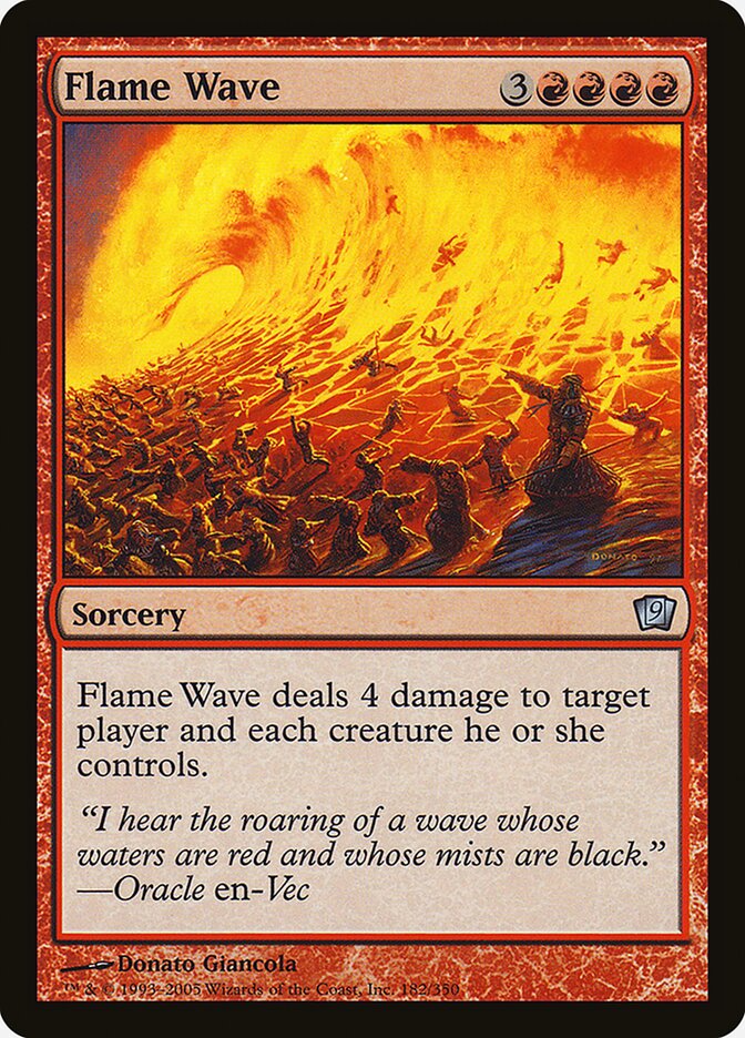 Flame Wave 182 (9th Edition)  - Foil | Good Games Adelaide SA