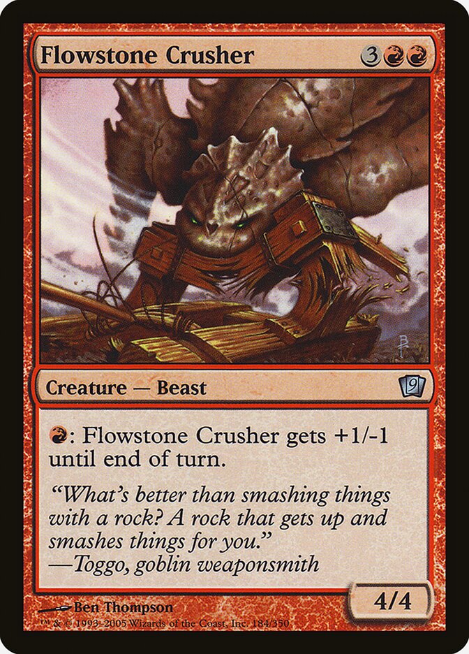 Flowstone Crusher 184 (9th Edition)  - Foil | Good Games Adelaide SA