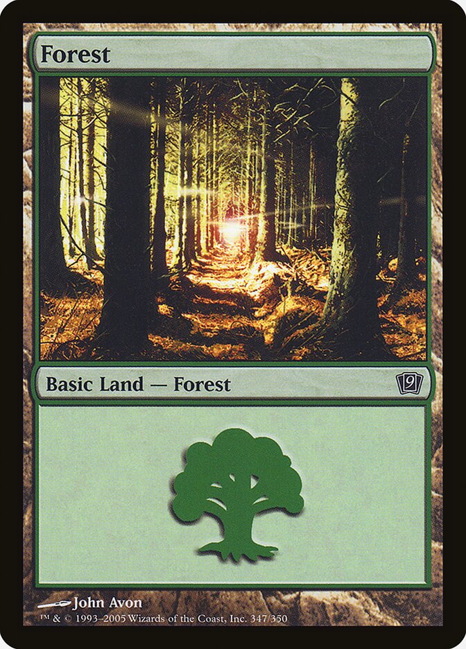 Forest 347 (9th Edition)  - Foil | Good Games Adelaide SA