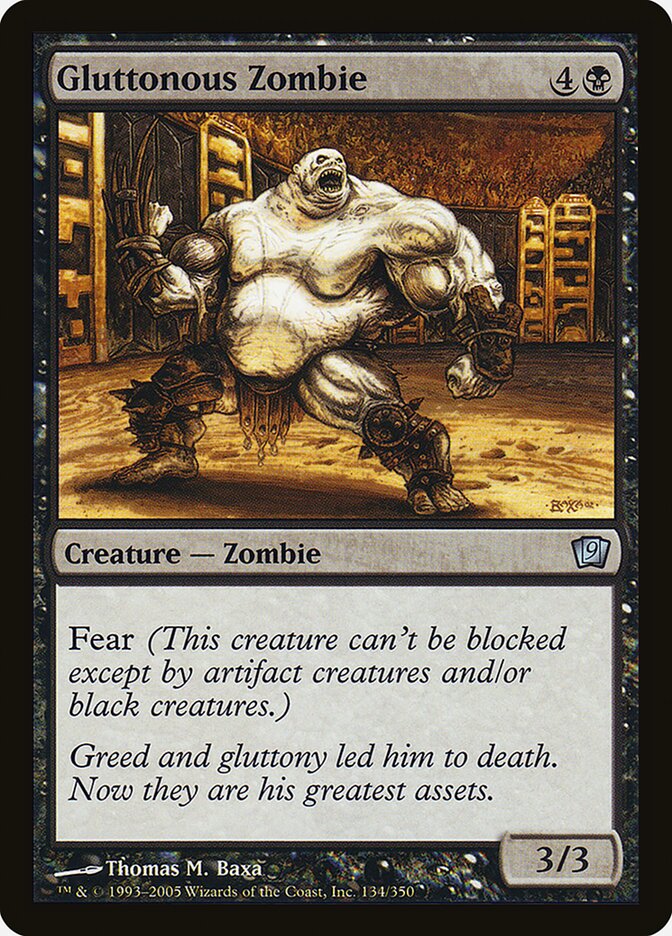 Gluttonous Zombie 134 (9th Edition)  - Foil | Good Games Adelaide SA