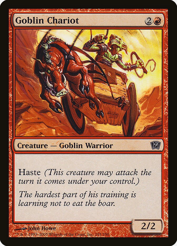 Goblin Chariot 191 (9th Edition)  - Foil | Good Games Adelaide SA