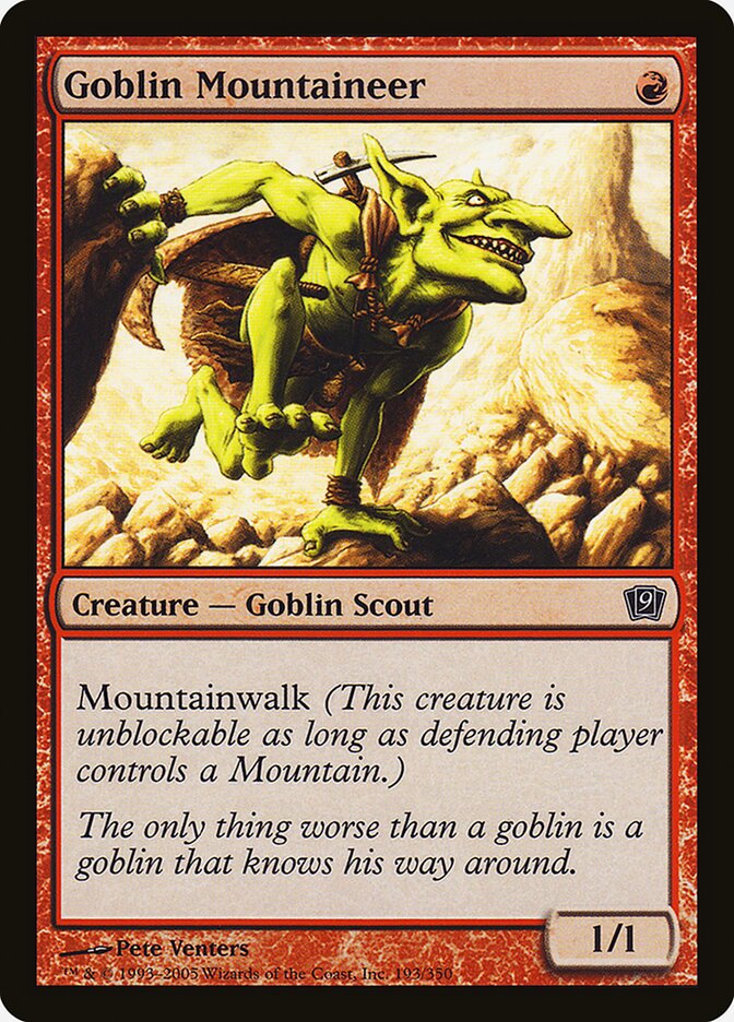 Goblin Mountaineer 193 (9th Edition)  - Foil | Good Games Adelaide SA