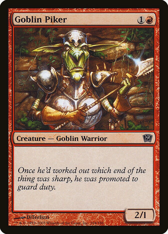 Goblin Piker 194 (9th Edition)  - Foil | Good Games Adelaide SA