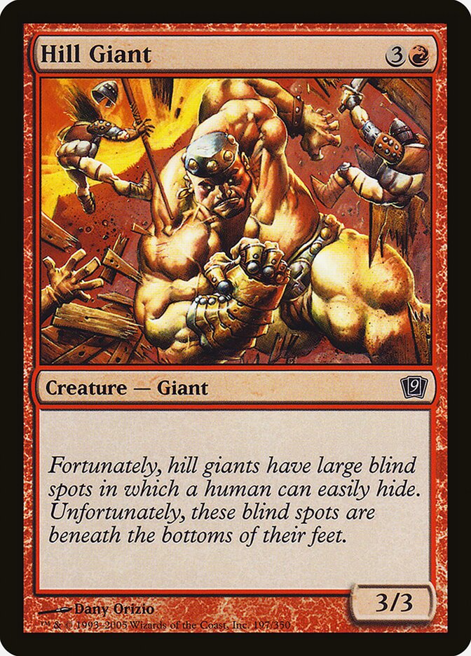 Hill Giant 197 (9th Edition)  - Foil | Good Games Adelaide SA