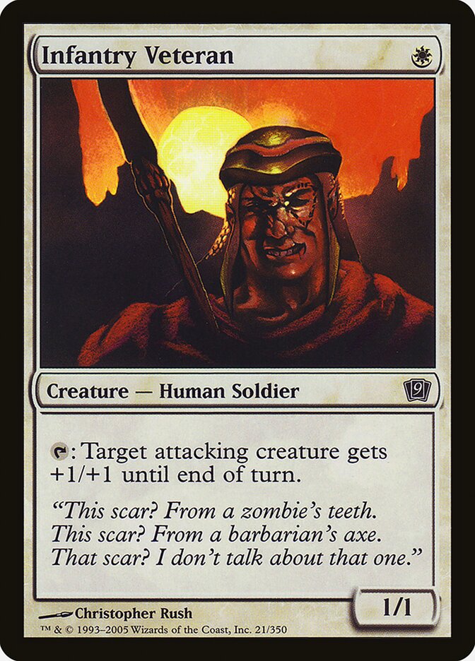Infantry Veteran 21 (9th Edition)  - Foil | Good Games Adelaide SA