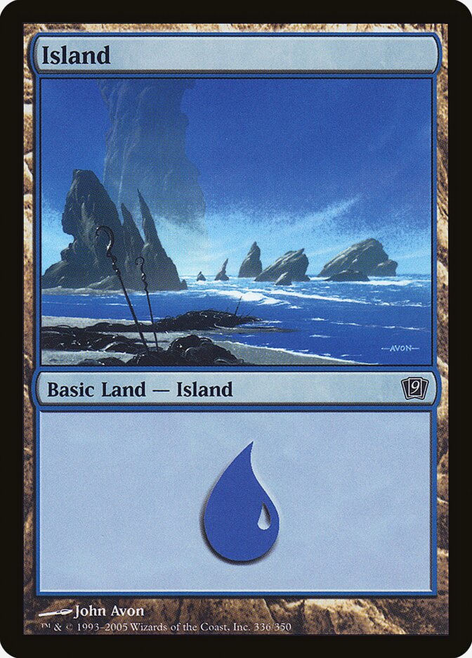 Island 336 (9th Edition)  - Foil | Good Games Adelaide SA