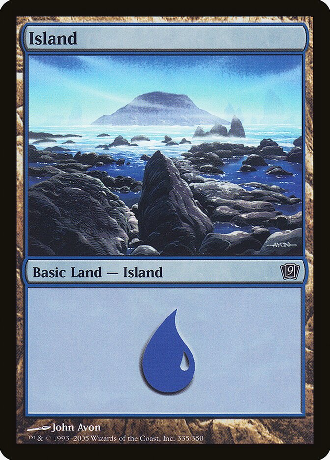 Island 335 (9th Edition)  - Foil | Good Games Adelaide SA