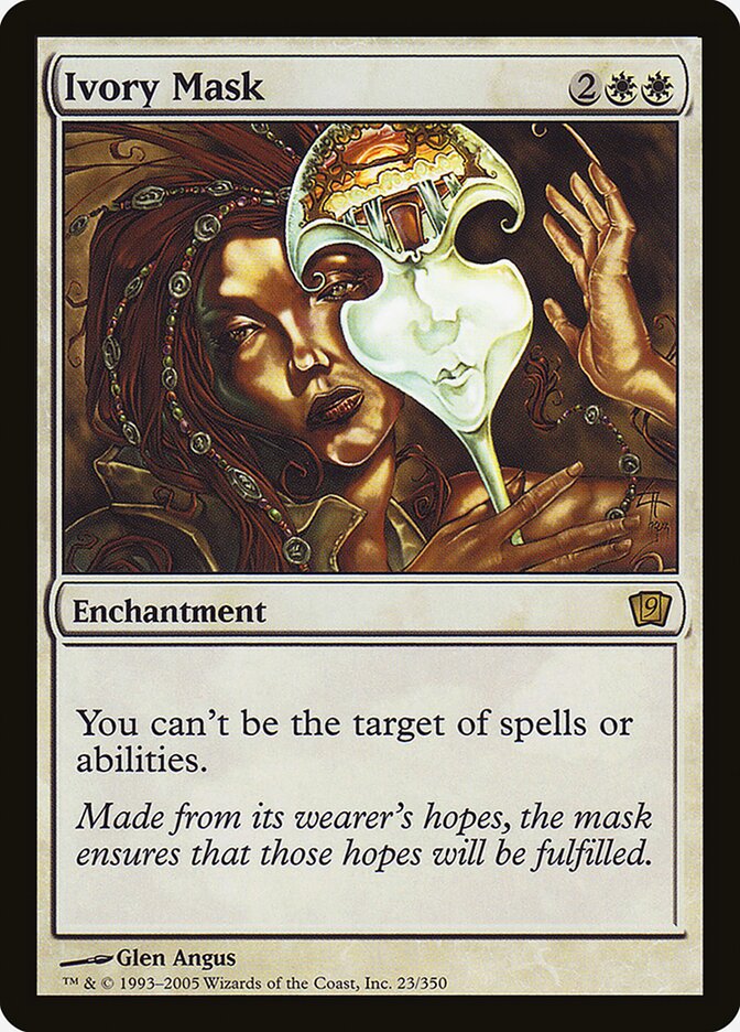 Ivory Mask 23 (9th Edition)  - Foil | Good Games Adelaide SA
