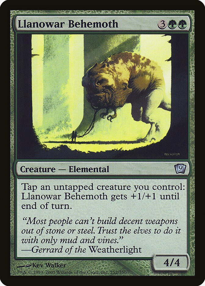 Llanowar Behemoth 252 (9th Edition)  - Foil | Good Games Adelaide SA