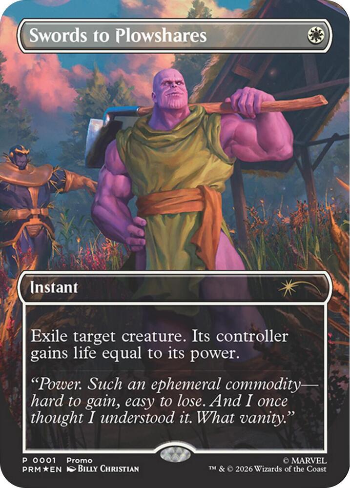 Swords to Plowshares Borderless Magazine Insert 1 (Media Promos)  - Foil | Good Games Adelaide SA