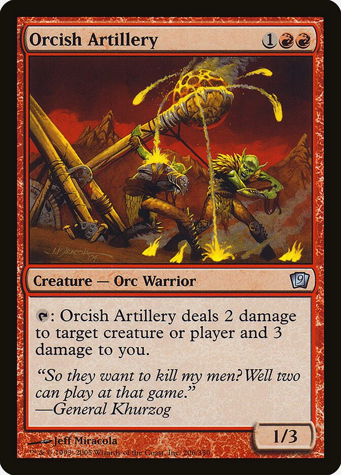 Orcish Artillery 206 (9th Edition)  - Foil | Good Games Adelaide SA