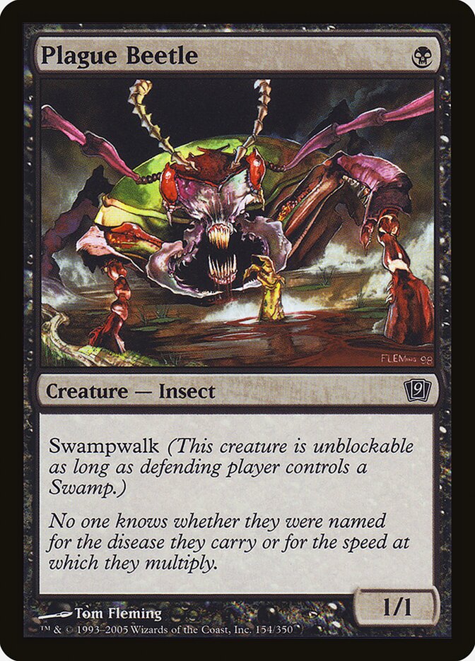 Plague Beetle 154 (9th Edition)  - Foil | Good Games Adelaide SA