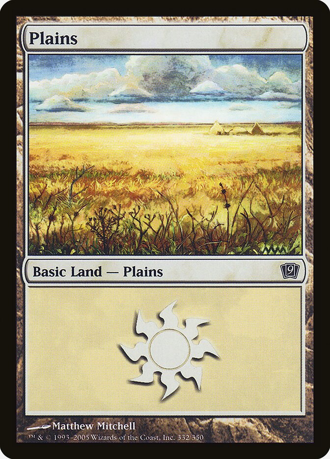 Plains 332★/350 (9th Edition)  - Foil | Good Games Adelaide SA