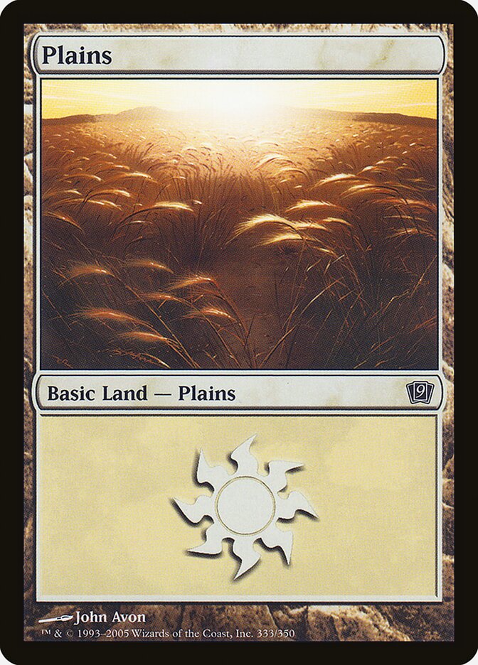 Plains 333 (9th Edition)  - Foil | Good Games Adelaide SA