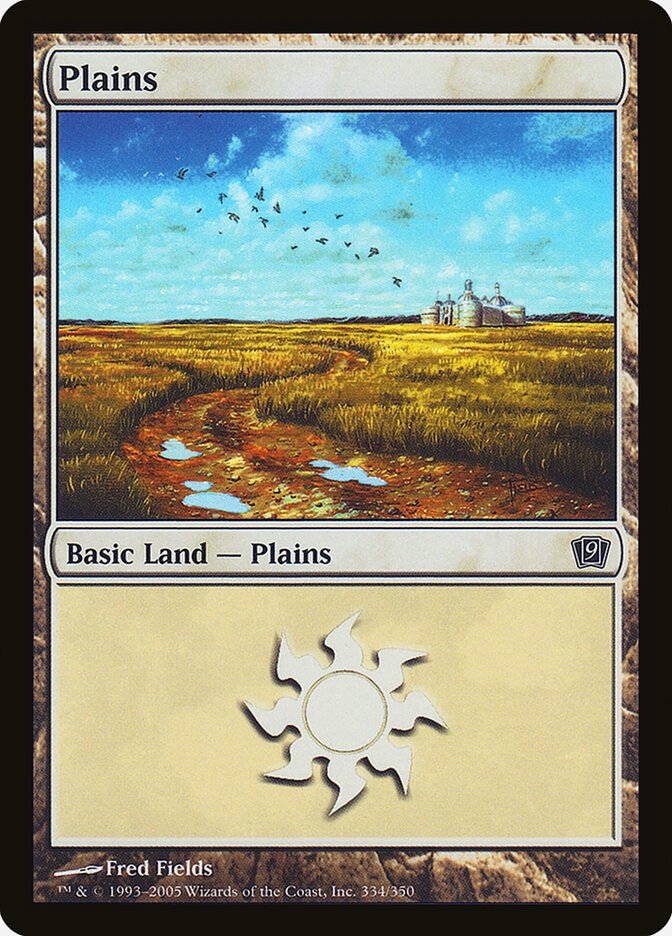 Plains 334 (9th Edition)  - Foil | Good Games Adelaide SA