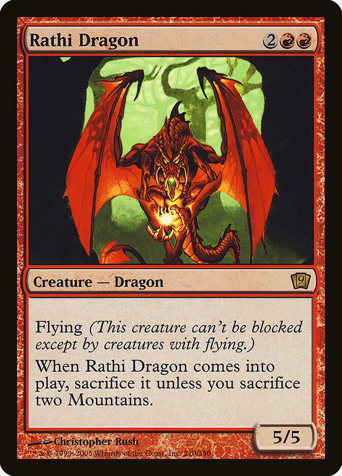 Rathi Dragon  (9th Edition)  - Foil | Good Games Adelaide SA