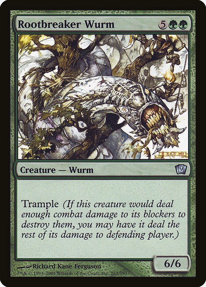 Rootbreaker Wurm 267 (9th Edition)  - Foil | Good Games Adelaide SA