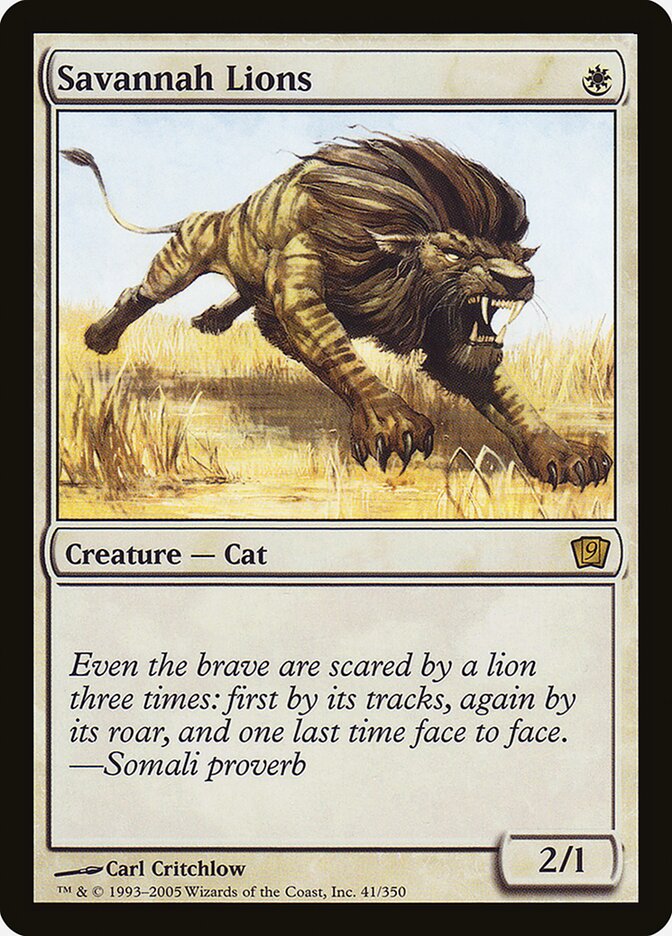 Savannah Lions 41 (9th Edition)  - Foil | Good Games Adelaide SA
