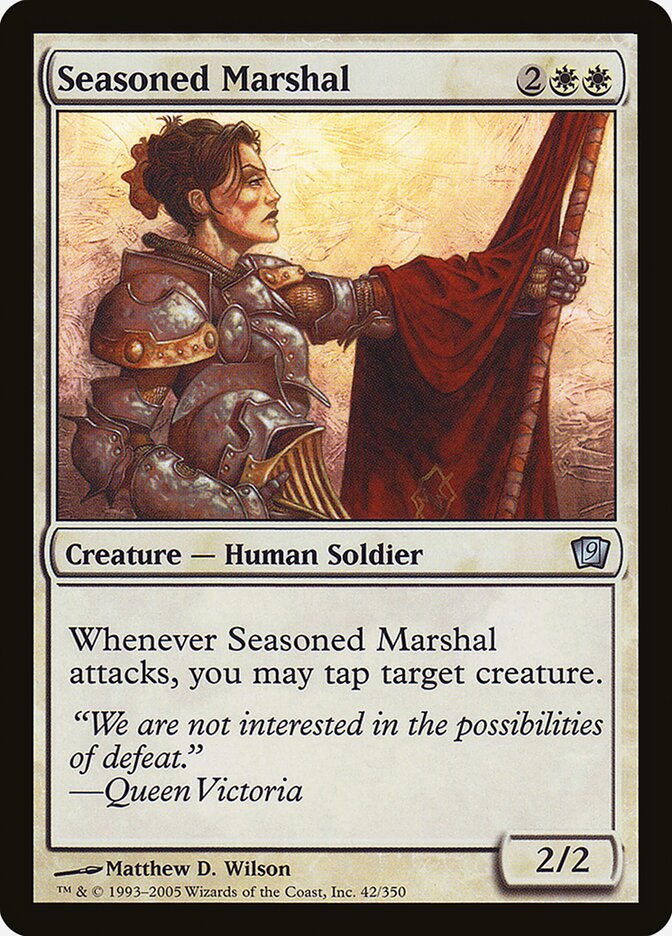 Seasoned Marshal  (9th Edition)  - Foil | Good Games Adelaide SA