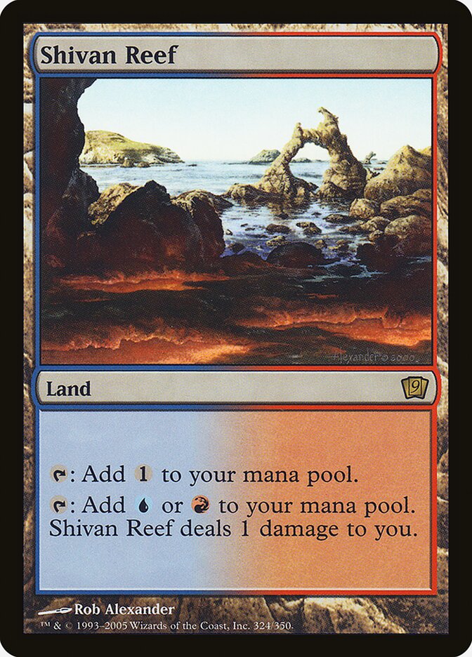 Shivan Reef 324 (9th Edition)  - Foil | Good Games Adelaide SA
