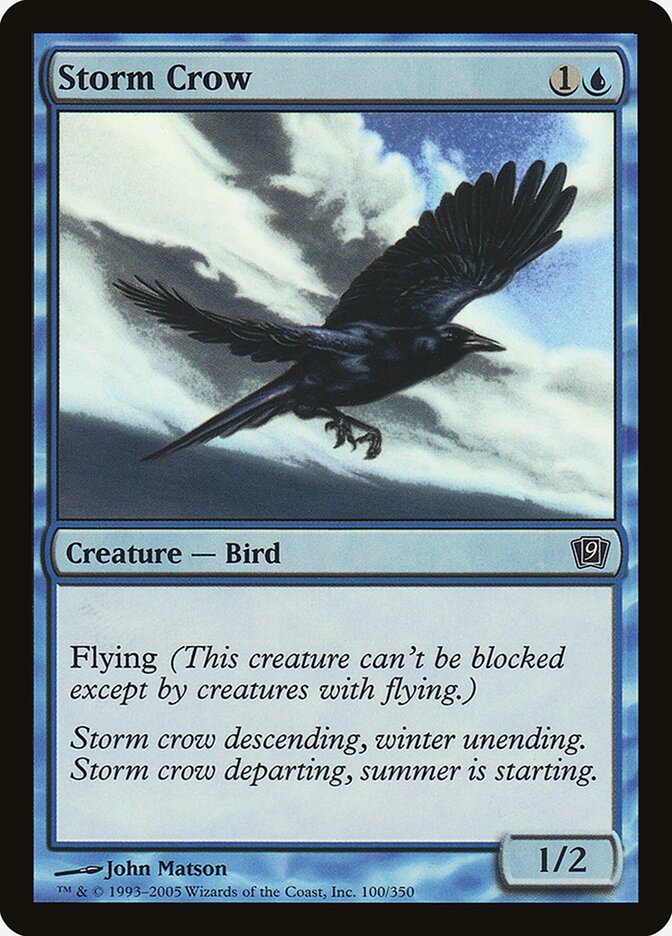 Storm Crow 100 (9th Edition)  - Foil | Good Games Adelaide SA