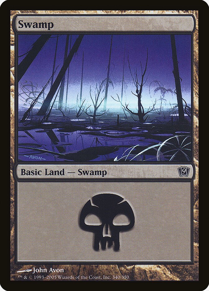 Swamp 340 (9th Edition)  - Foil | Good Games Adelaide SA
