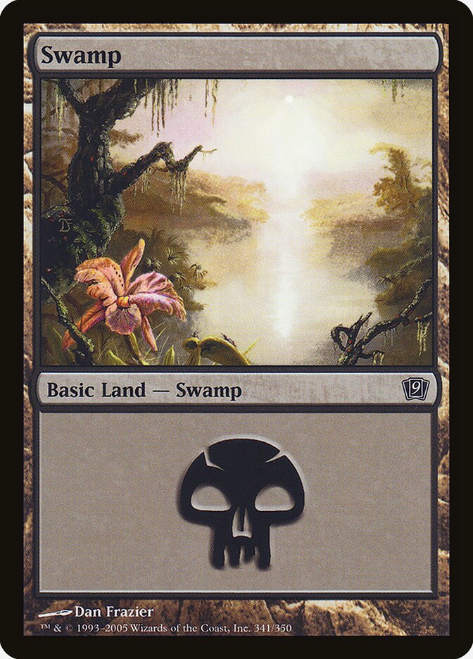 Swamp 341 (9th Edition)  - Foil | Good Games Adelaide SA