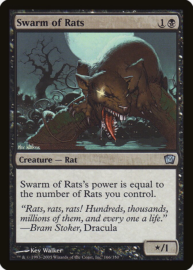 Swarm of Rats 166 (9th Edition)  - Foil | Good Games Adelaide SA