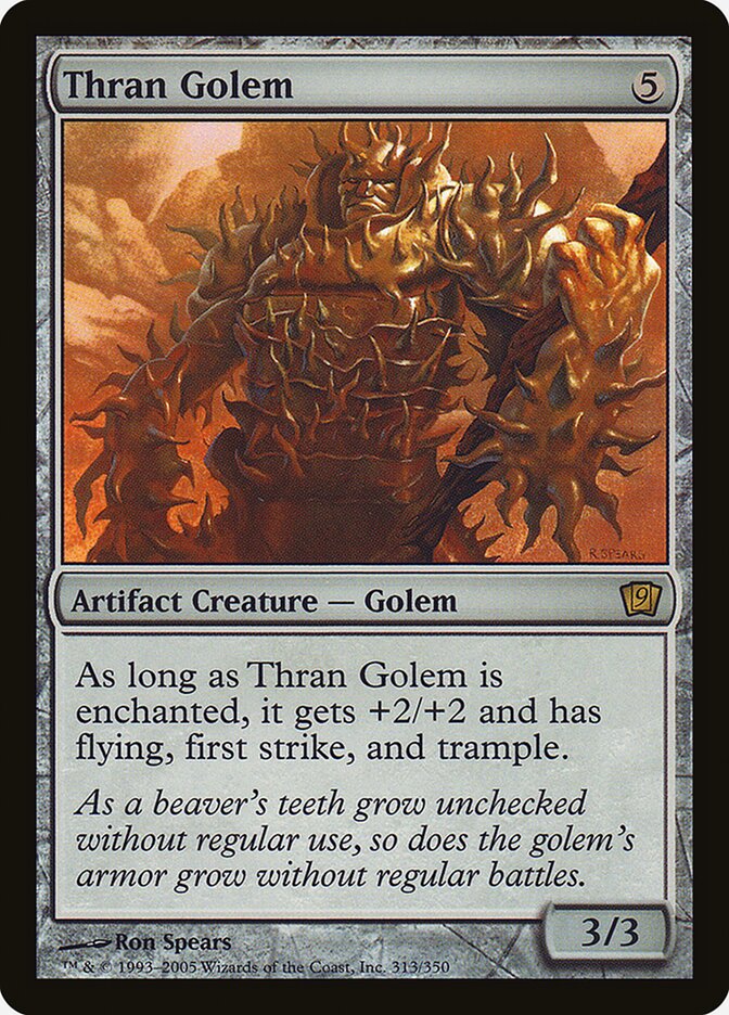 Thran Golem 313 (9th Edition)  - Foil | Good Games Adelaide SA