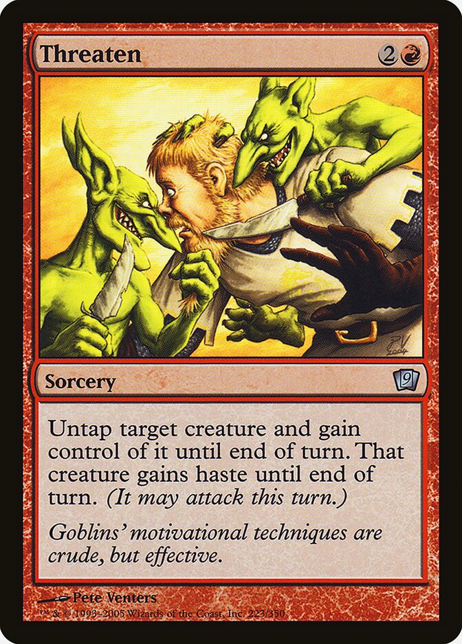 Threaten 223 (9th Edition)  - Foil | Good Games Adelaide SA