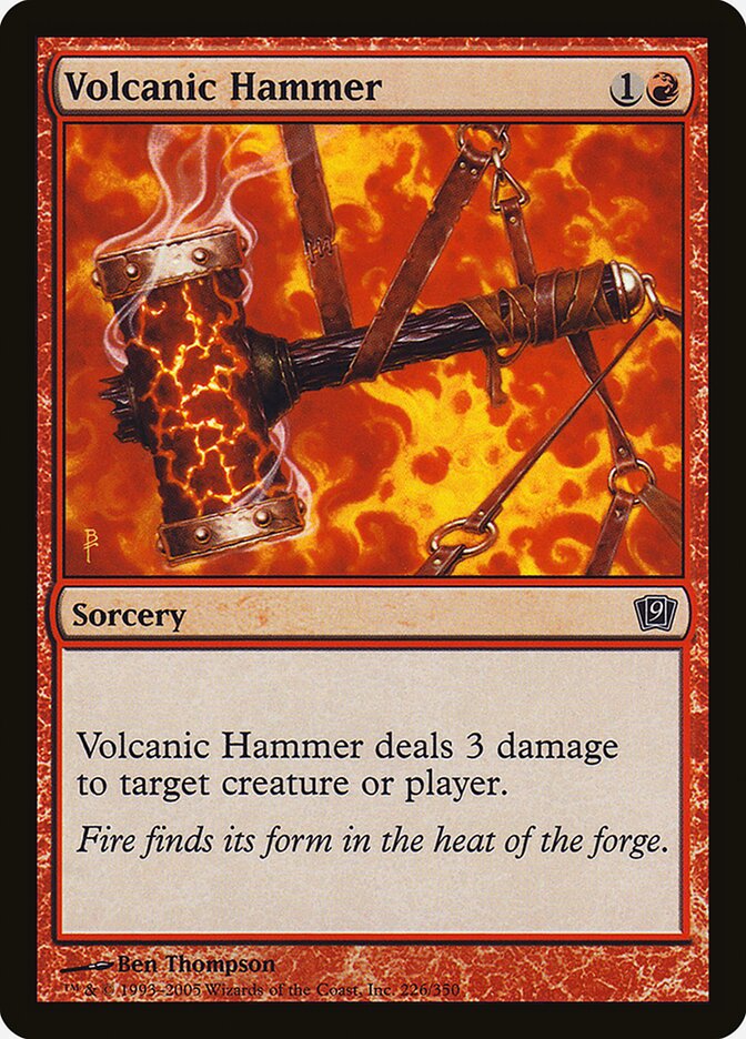 Volcanic Hammer 226★/350 (9th Edition)  - Foil | Good Games Adelaide SA