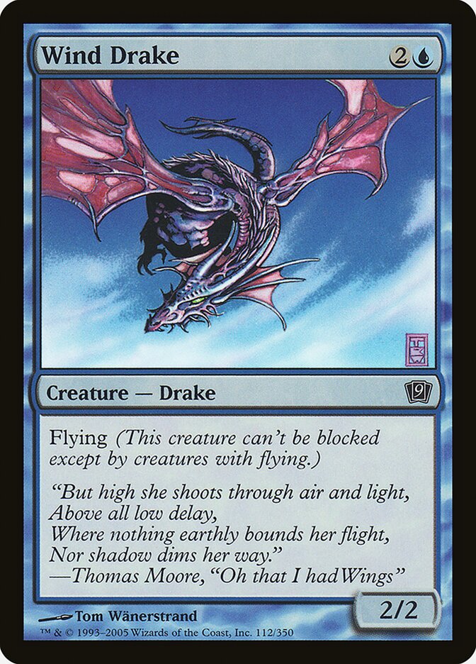 Wind Drake 112 (9th Edition)  - Foil | Good Games Adelaide SA