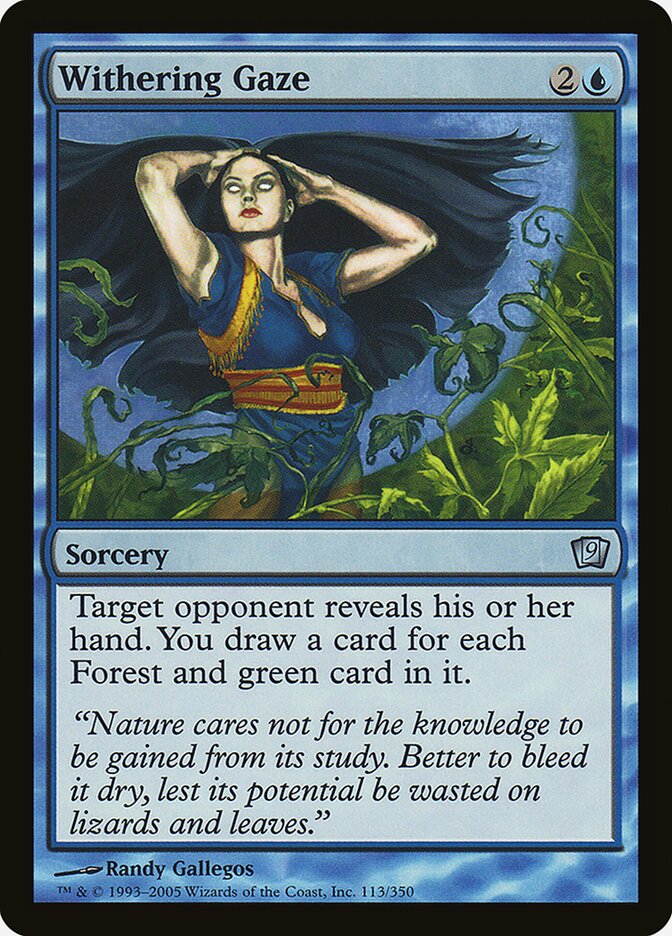 Withering Gaze 113 (9th Edition)  - Foil | Good Games Adelaide SA