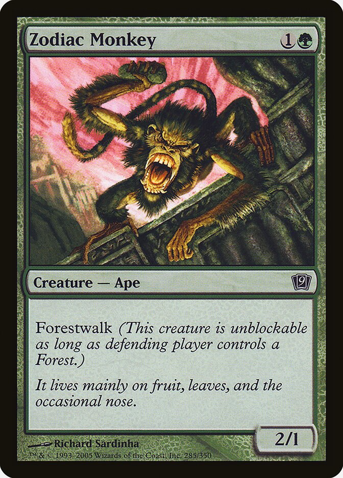 Zodiac Monkey  (9th Edition)  - Foil | Good Games Adelaide SA