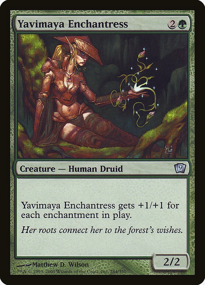 Yavimaya Enchantress 284 (9th Edition)  - Foil | Good Games Adelaide SA