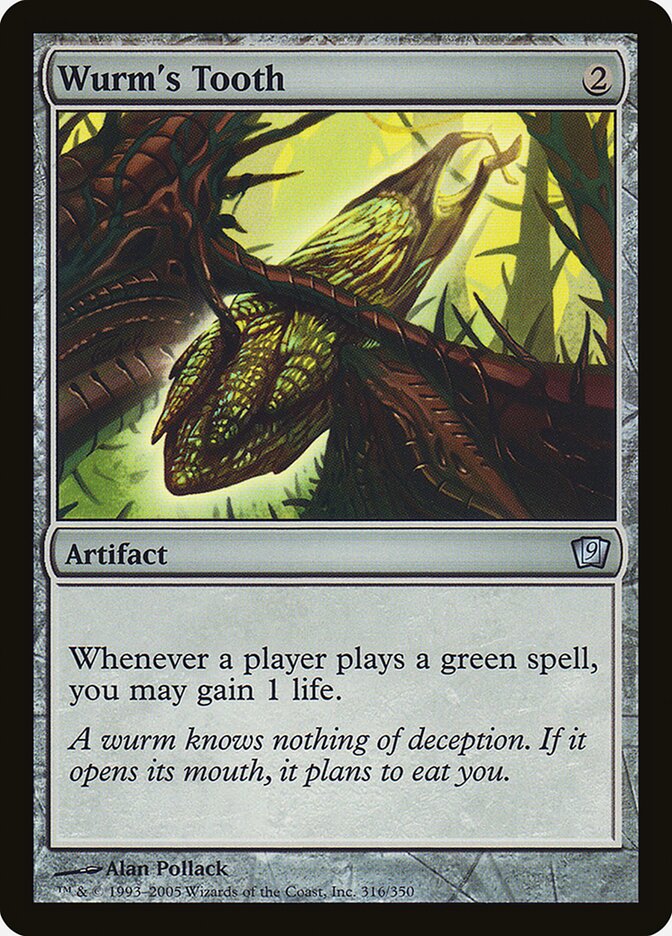 Wurm's Tooth 316 (9th Edition)  - Foil | Good Games Adelaide SA