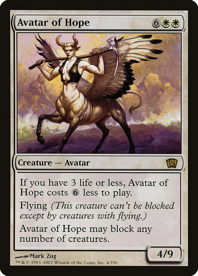 Avatar of Hope 4 (8th Edition)  - Foil | Good Games Adelaide SA