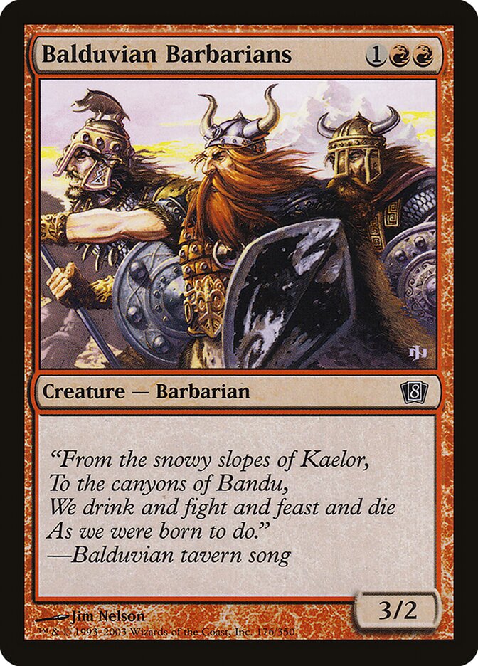 Balduvian Barbarians 176 (8th Edition)  - Foil | Good Games Adelaide SA