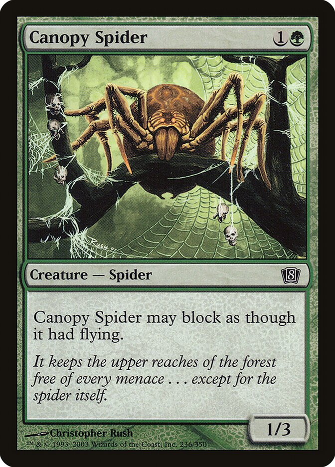 Canopy Spider 236 (8th Edition)  - Foil | Good Games Adelaide SA