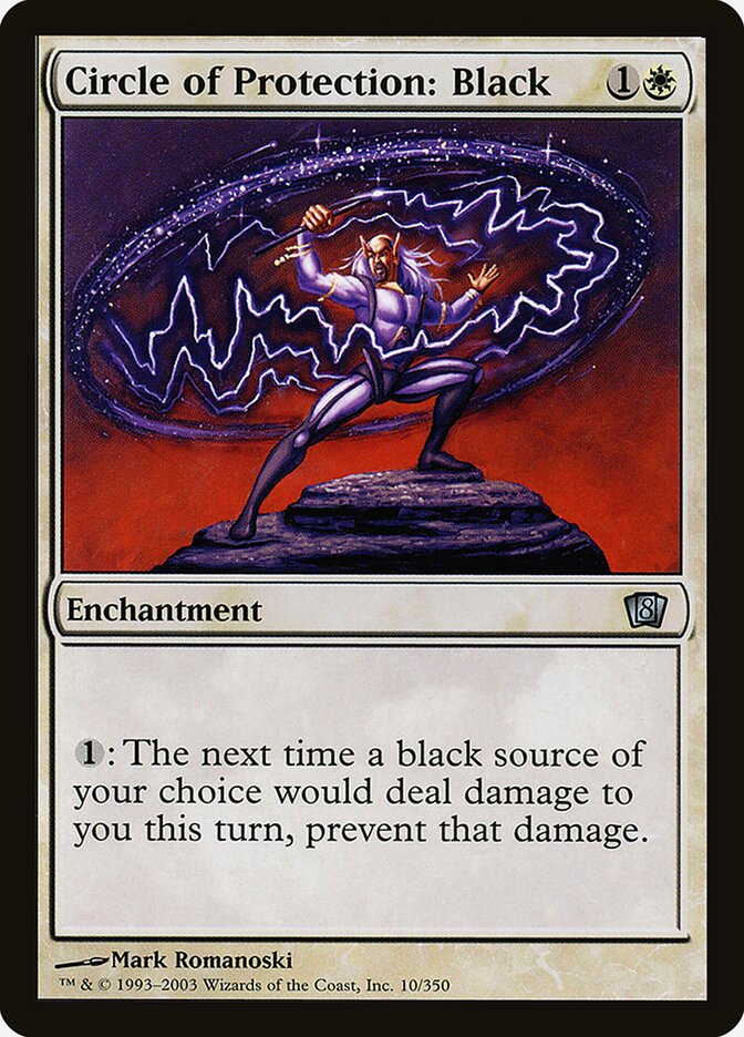 Circle of Protection Black 10 (8th Edition)  - Foil | Good Games Adelaide SA