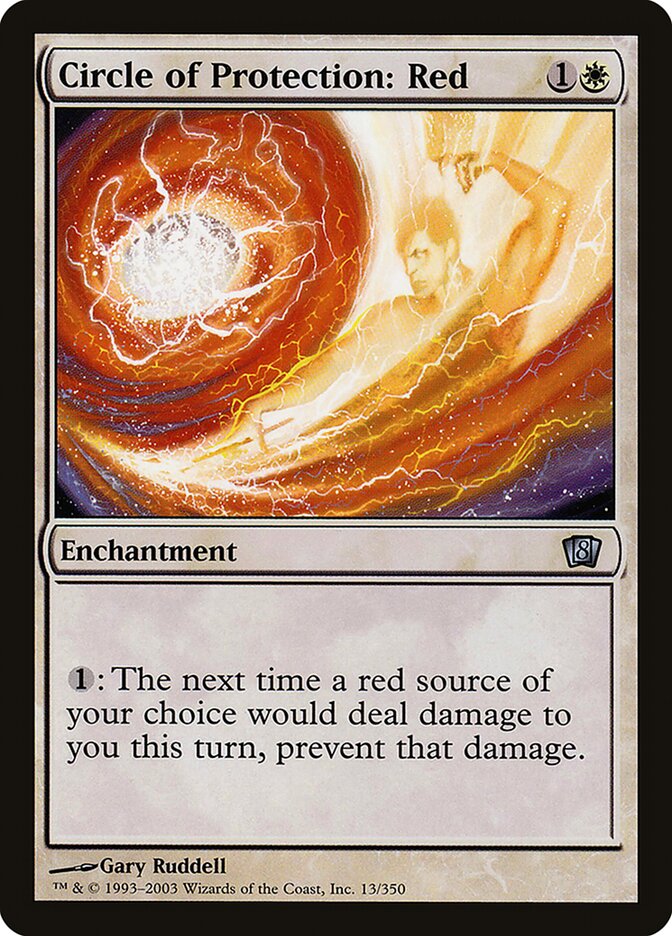Circle of Protection Red 13 (8th Edition)  - Foil | Good Games Adelaide SA