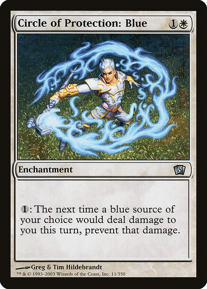 Circle of Protection: Blue 11 (8th Edition)  - Foil | Good Games Adelaide SA