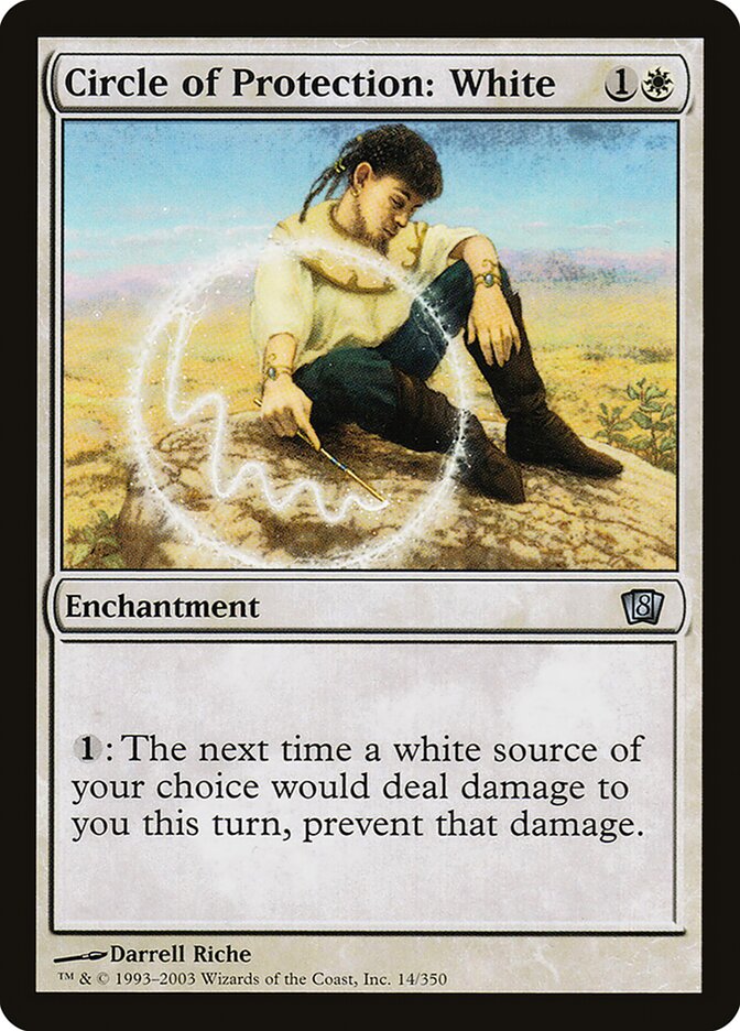 Circle of Protection: White 14 (8th Edition)  - Foil | Good Games Adelaide SA
