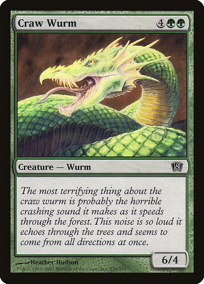 Craw Wurm 239 (8th Edition)  - Foil | Good Games Adelaide SA