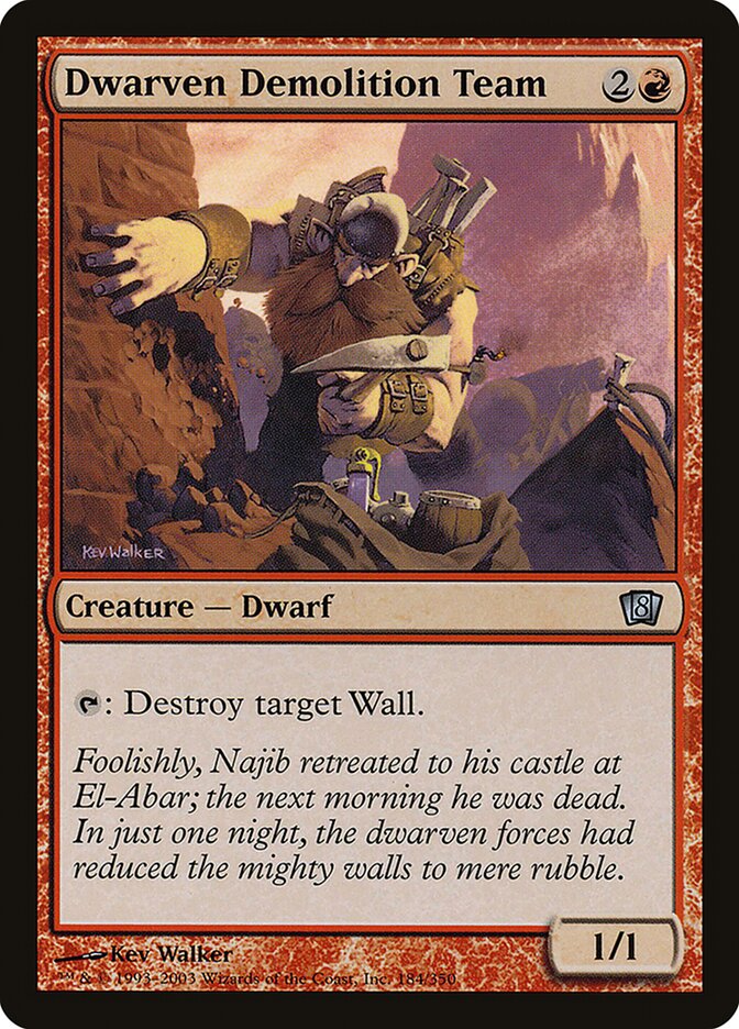 Dwarven Demolition Team 184 (8th Edition)  - Foil | Good Games Adelaide SA