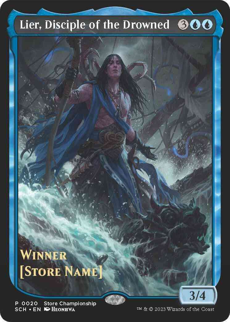 Lier, Disciple of the Drowned (Store Stamped) 20 (Game Day & Store Championship Promos)  - Textless | Good Games Adelaide SA