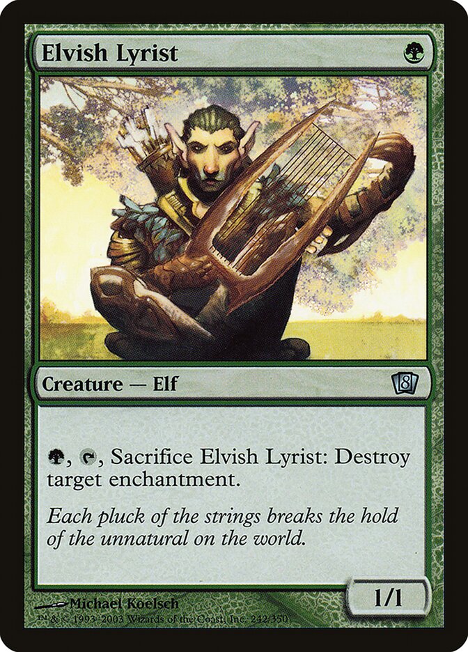 Elvish Lyrist 242 (8th Edition)  - Foil | Good Games Adelaide SA