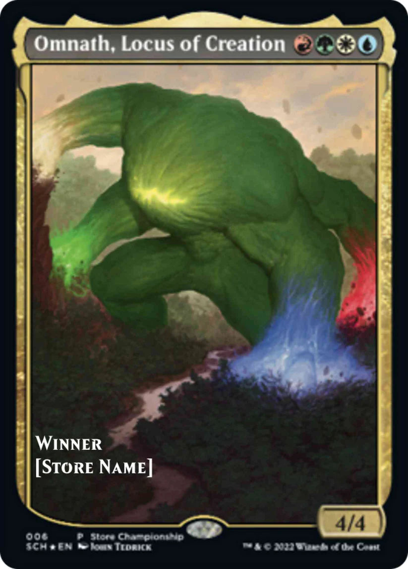 Omnath Locus of Creation (Store Stamped) 6 (Game Day & Store Championship Promos)  - Textless | Good Games Adelaide SA