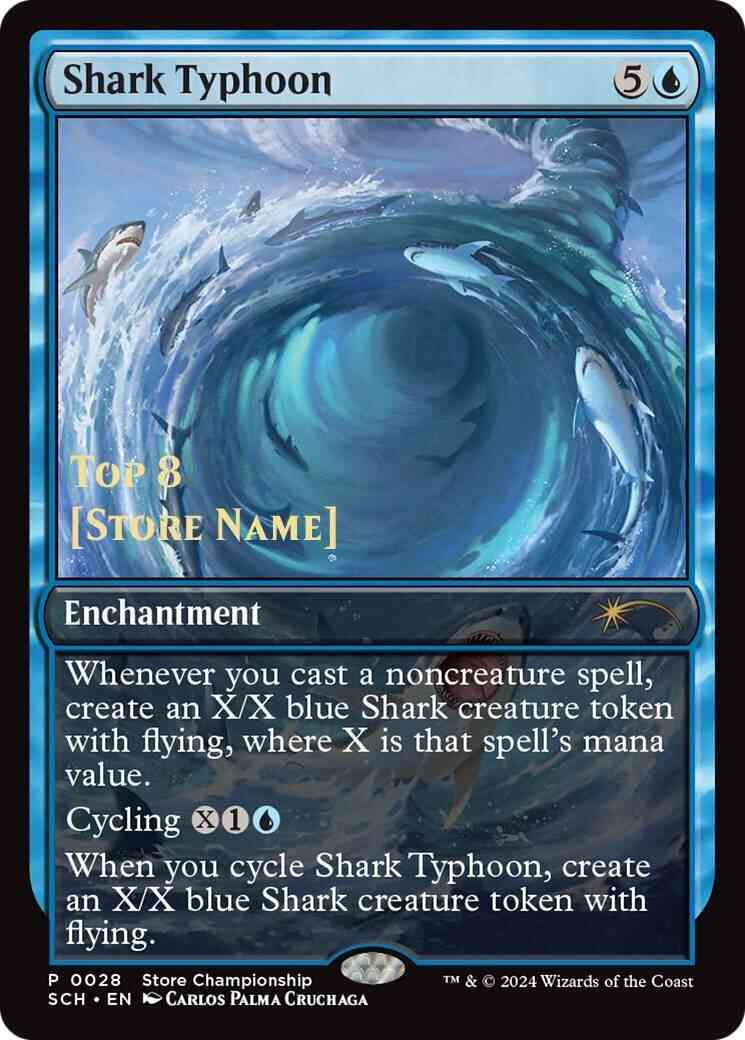 Shark Typhoon (Store Stamped) 28 (Game Day & Store Championship Promos)  - Full Art | Good Games Adelaide SA